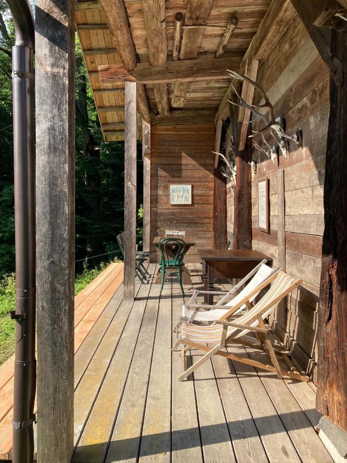 Charmante Gaestewohnung In Altem Bauernhaus In Alpiner Alleinlage Stanz Im Murztal Luaran gambar